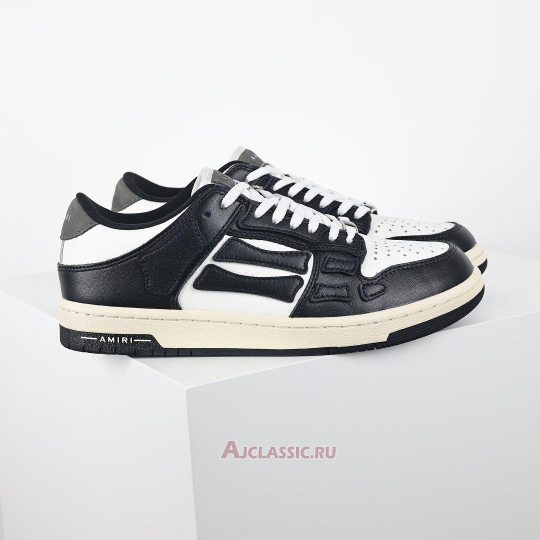 New Amiri Skel Top Low "Black White Grey" PXMFS002-004-2 Shoes