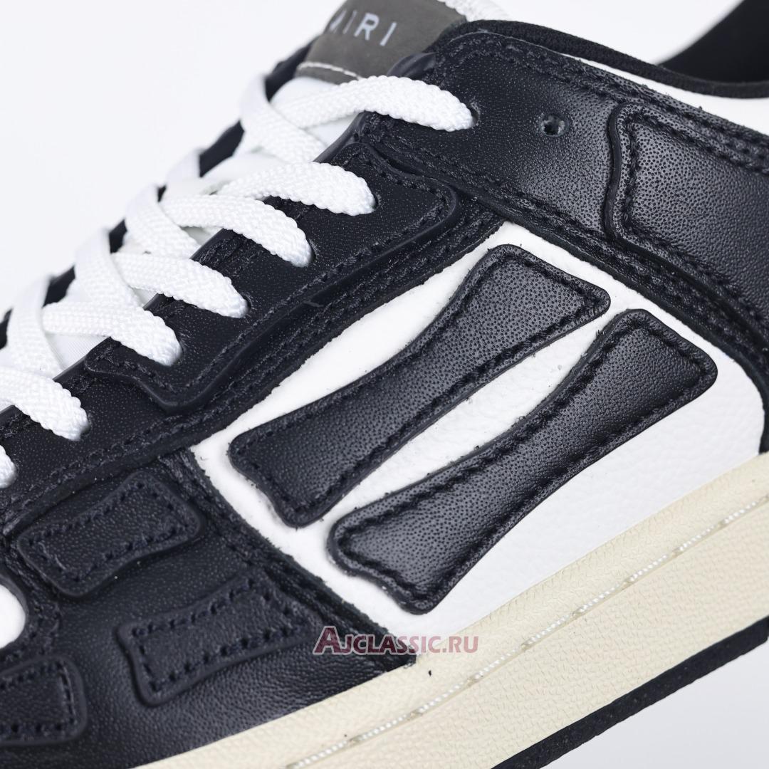 New Amiri Skel Top Low "Black White Grey" PXMFS002-004-2 Shoes