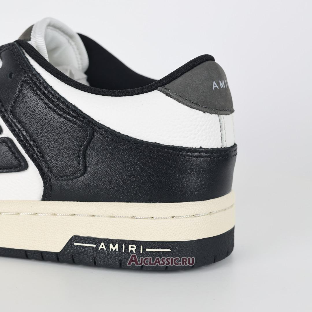 New Amiri Skel Top Low "Black White Grey" PXMFS002-004-2 Shoes