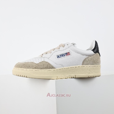 Buy Autry Medalist Low Leather and Suede White Black White AULW-LS21 Quality Reps Replicas Shoes