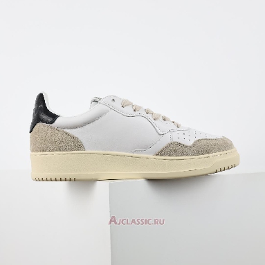 Buy Autry Medalist Low Leather and Suede White Black White AULW-LS21 Quality Reps Replicas Shoes