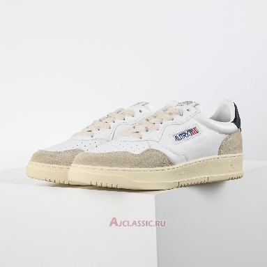 Buy Autry Medalist Low Leather and Suede White Black White AULW-LS21 Quality Reps Replicas Shoes