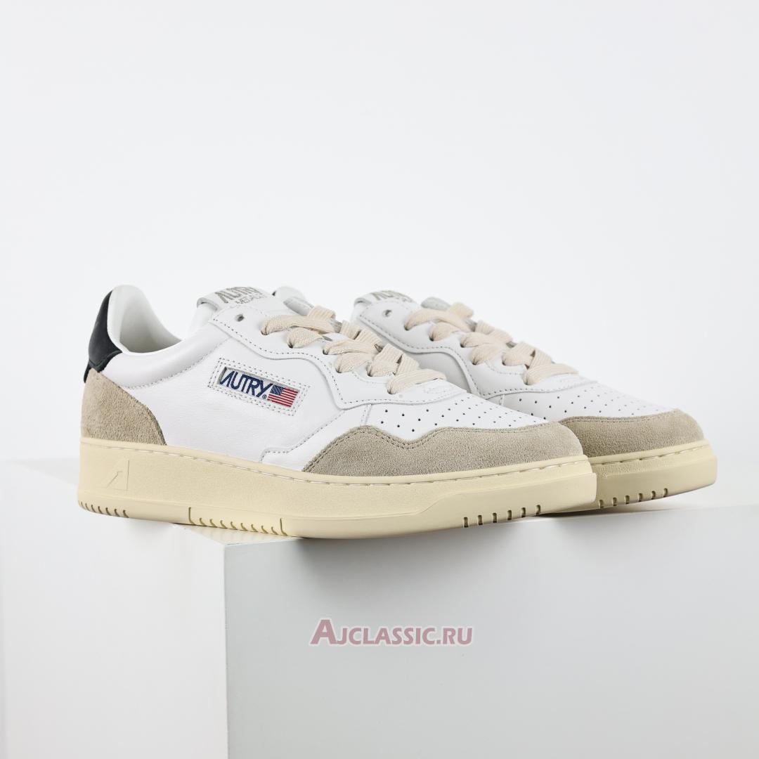 New Autry Medalist Low Leather and Suede "White Black" AULW-LS21 Shoes