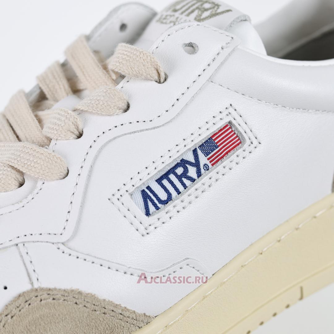 New Autry Medalist Low Leather and Suede "White Black" AULW-LS21 Shoes