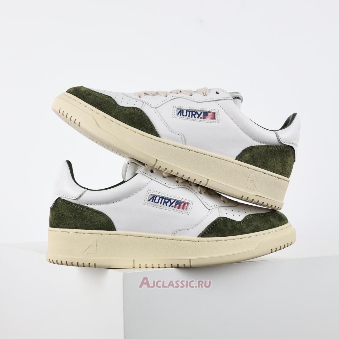 New Autry Medalist Low Leather and Suede "White Military" AULW-GS40 Shoes