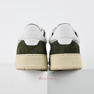 Buy Autry Medalist Low Leather and Suede White Military Green AULW-GS40 Quality Reps Replicas Shoes