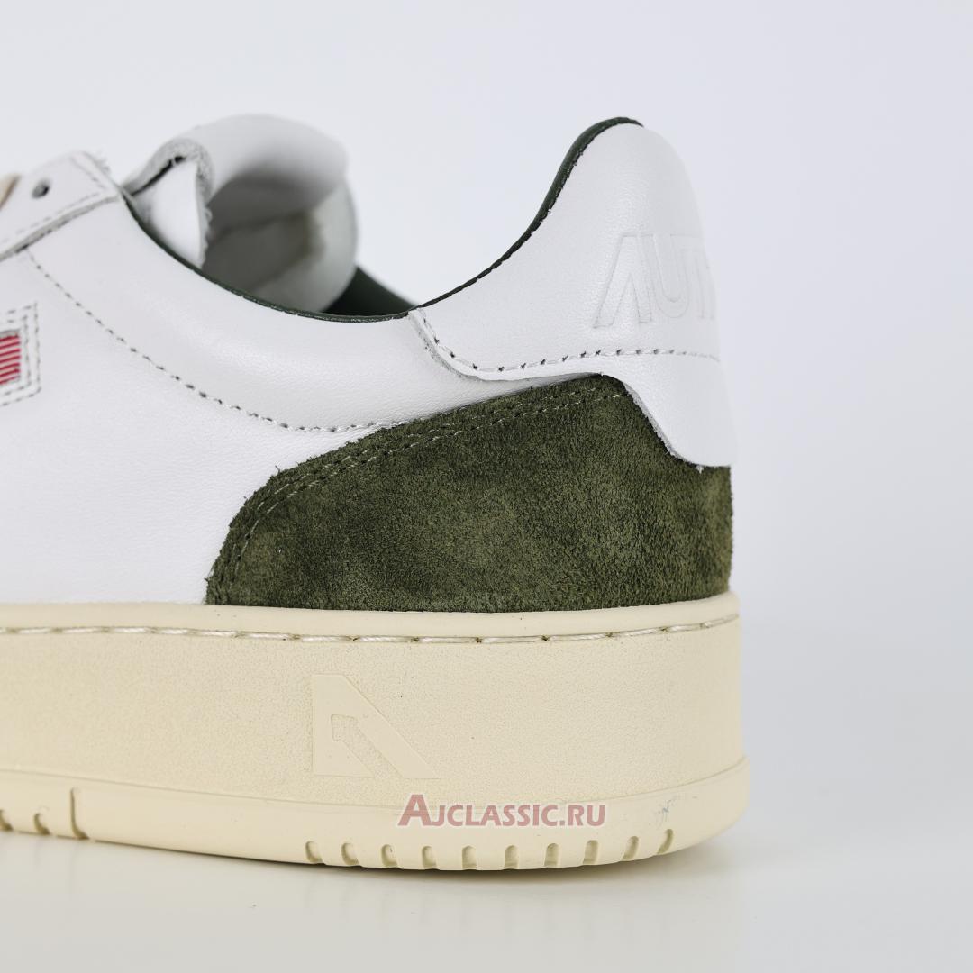 New Autry Medalist Low Leather and Suede "White Military" AULW-GS40 Shoes