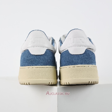 Buy Autry Medalist Low Leather and Suede White Light Blue Blue AULW-GS38 Quality Reps Replicas Shoes