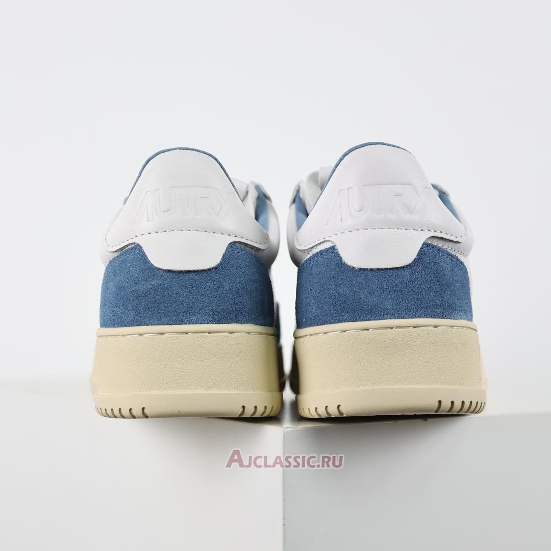 New Autry Medalist Low Leather and Suede "White Light Blue" AULW-GS38 Shoes