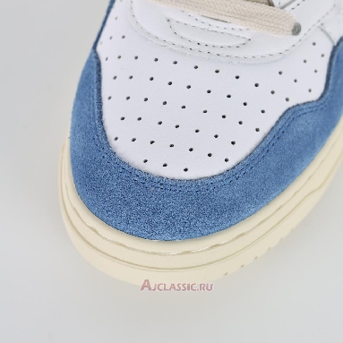 Buy Autry Medalist Low Leather and Suede White Light Blue Blue AULW-GS38 Quality Reps Replicas Shoes