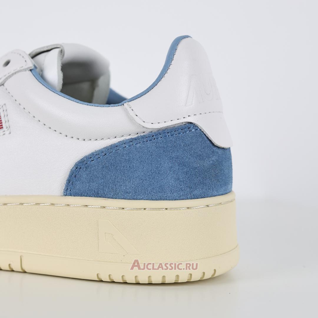 New Autry Medalist Low Leather and Suede "White Light Blue" AULW-GS38 Shoes