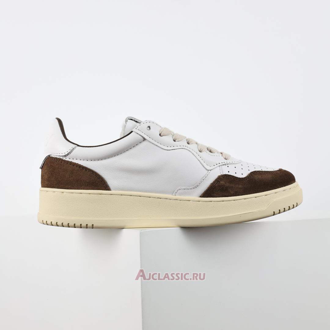 New Autry Medalist Low Leather and Suede "White Cigar" AULW-GS34 Shoes
