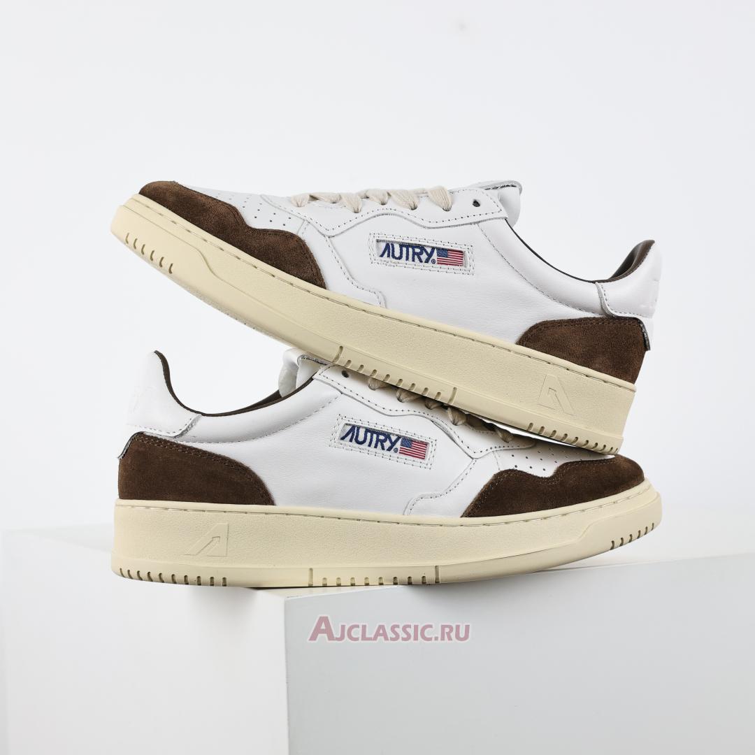 New Autry Medalist Low Leather and Suede "White Cigar" AULW-GS34 Shoes