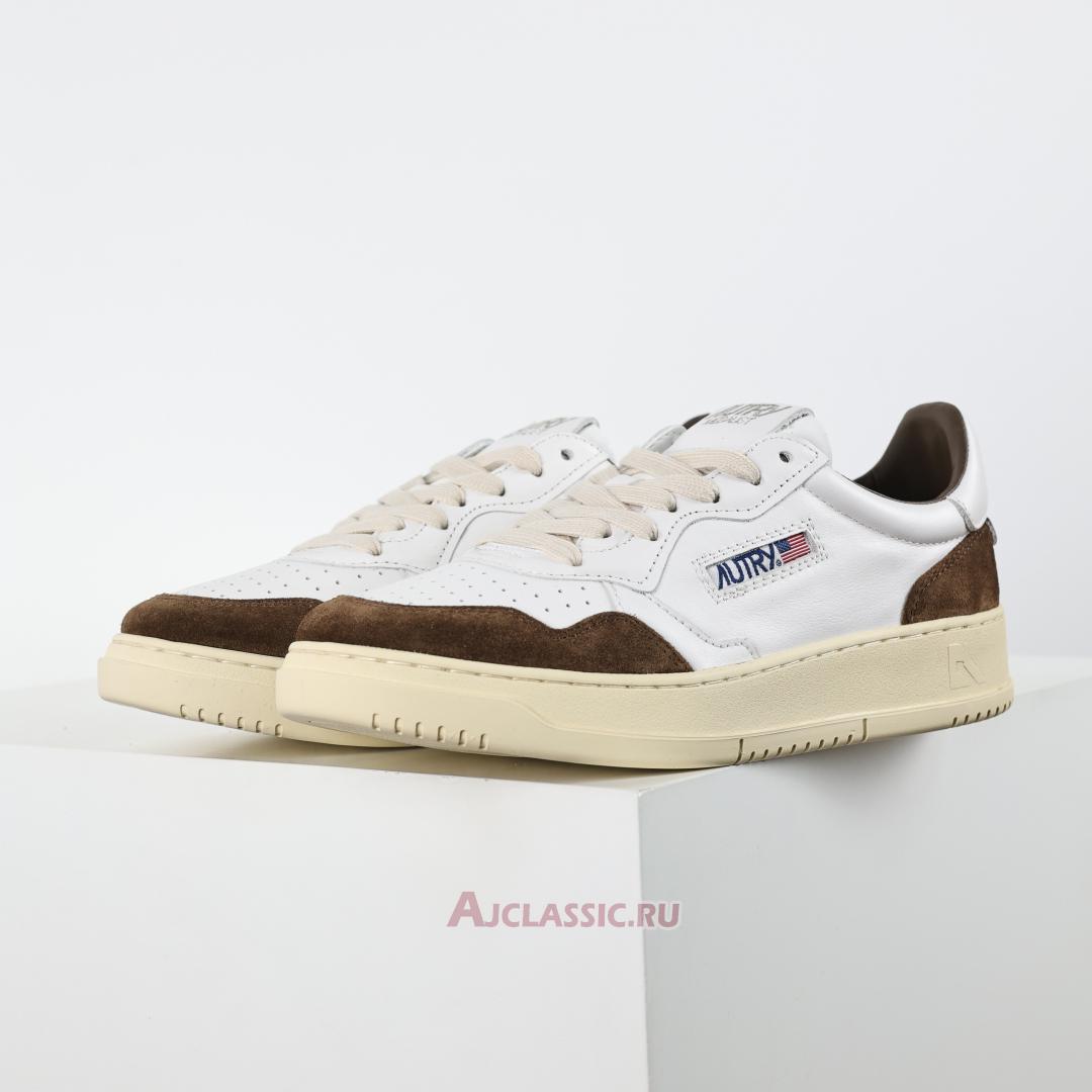 New Autry Medalist Low Leather and Suede "White Cigar" AULW-GS34 Shoes