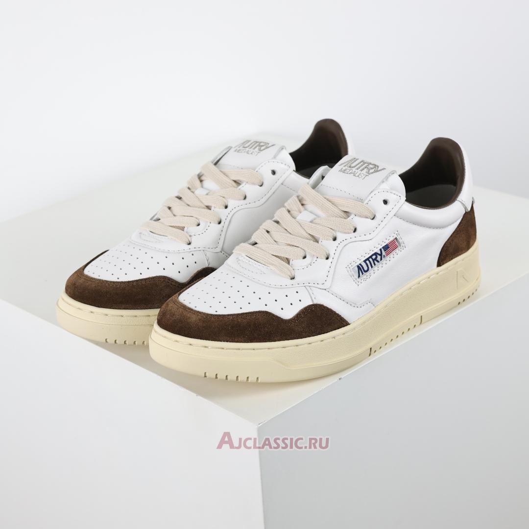 New Autry Medalist Low Leather and Suede "White Cigar" AULW-GS34 Shoes