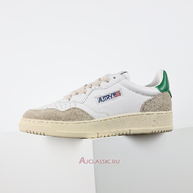 Buy Autry Medalist Low Leather and Suede White Amazon Green AULM-LS23 Quality Reps Replicas Shoes