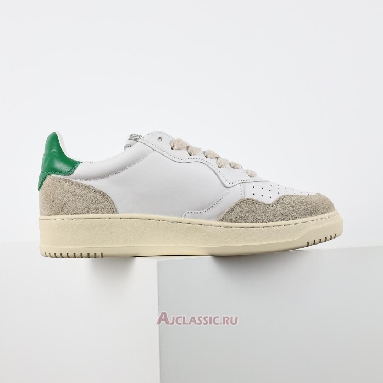 Buy Autry Medalist Low Leather and Suede White Amazon Green AULM-LS23 Quality Reps Replicas Shoes