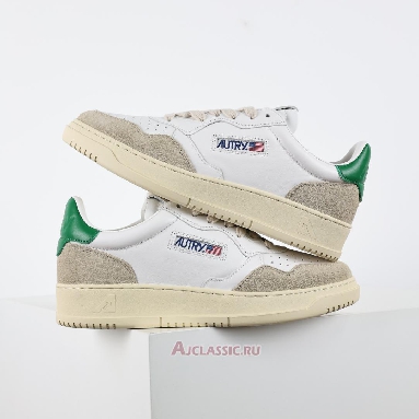 Buy Autry Medalist Low Leather and Suede White Amazon Green AULM-LS23 Quality Reps Replicas Shoes