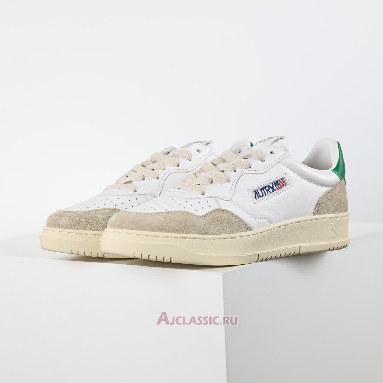 Buy Autry Medalist Low Leather and Suede White Amazon Green AULM-LS23 Quality Reps Replicas Shoes