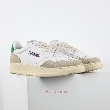 Buy Autry Medalist Low Leather and Suede White Amazon Green AULM-LS23 Quality Reps Replicas Shoes