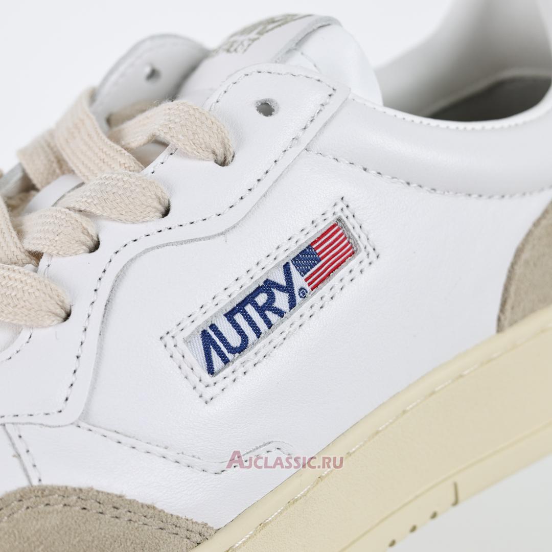 New Autry Medalist Low Leather and Suede "White Amazon" AULM-LS23 Shoes