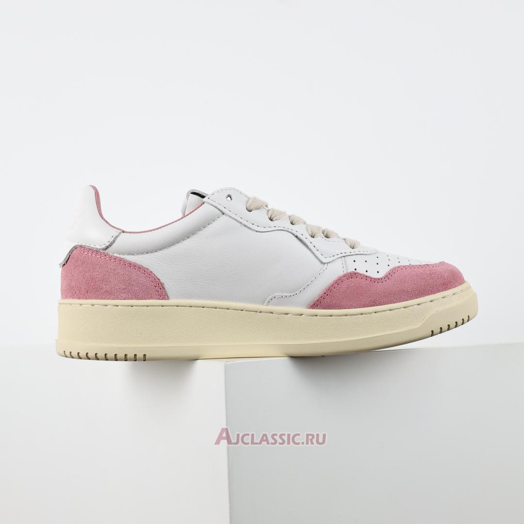 New Autry Medalist Low Leather and Suede "White Pink" AVLW-LS05-2 Shoes