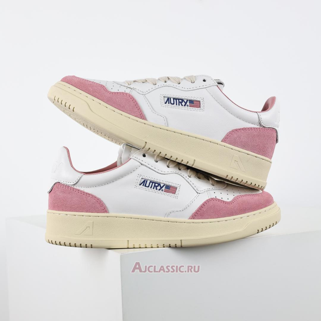 New Autry Medalist Low Leather and Suede "White Pink" AVLW-LS05-2 Shoes