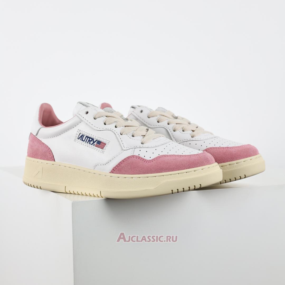 New Autry Medalist Low Leather and Suede "White Pink" AVLW-LS05-2 Shoes