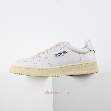 Buy Autry Medalist Low Goatskin White Cream White AULM-GG04 Quality Reps Replicas Shoes