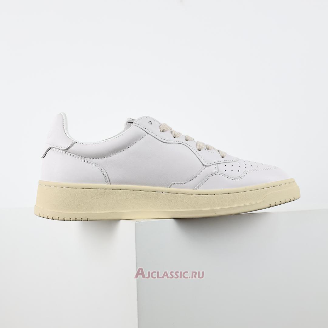 New Autry Medalist Low Goatskin "White Cream" AULM-GG04 Shoes