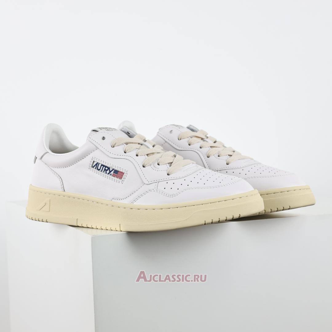 New Autry Medalist Low Goatskin "White Cream" AULM-GG04 Shoes