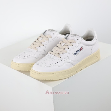 Buy Autry Medalist Low Goatskin White Cream White AULM-GG04 Quality Reps Replicas Shoes