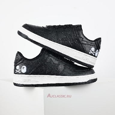 Buy Neighborhood x A Bathing Ape Bapesta Black Crocodile & Ostrich Black 1J23-191-901-BLCK Quality Reps Replicas Shoes
