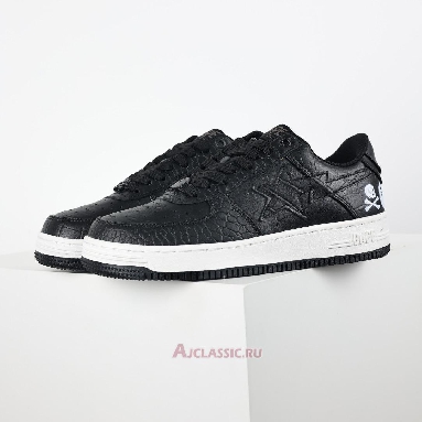 Buy Neighborhood x A Bathing Ape Bapesta Black Crocodile & Ostrich Black 1J23-191-901-BLCK Quality Reps Replicas Shoes