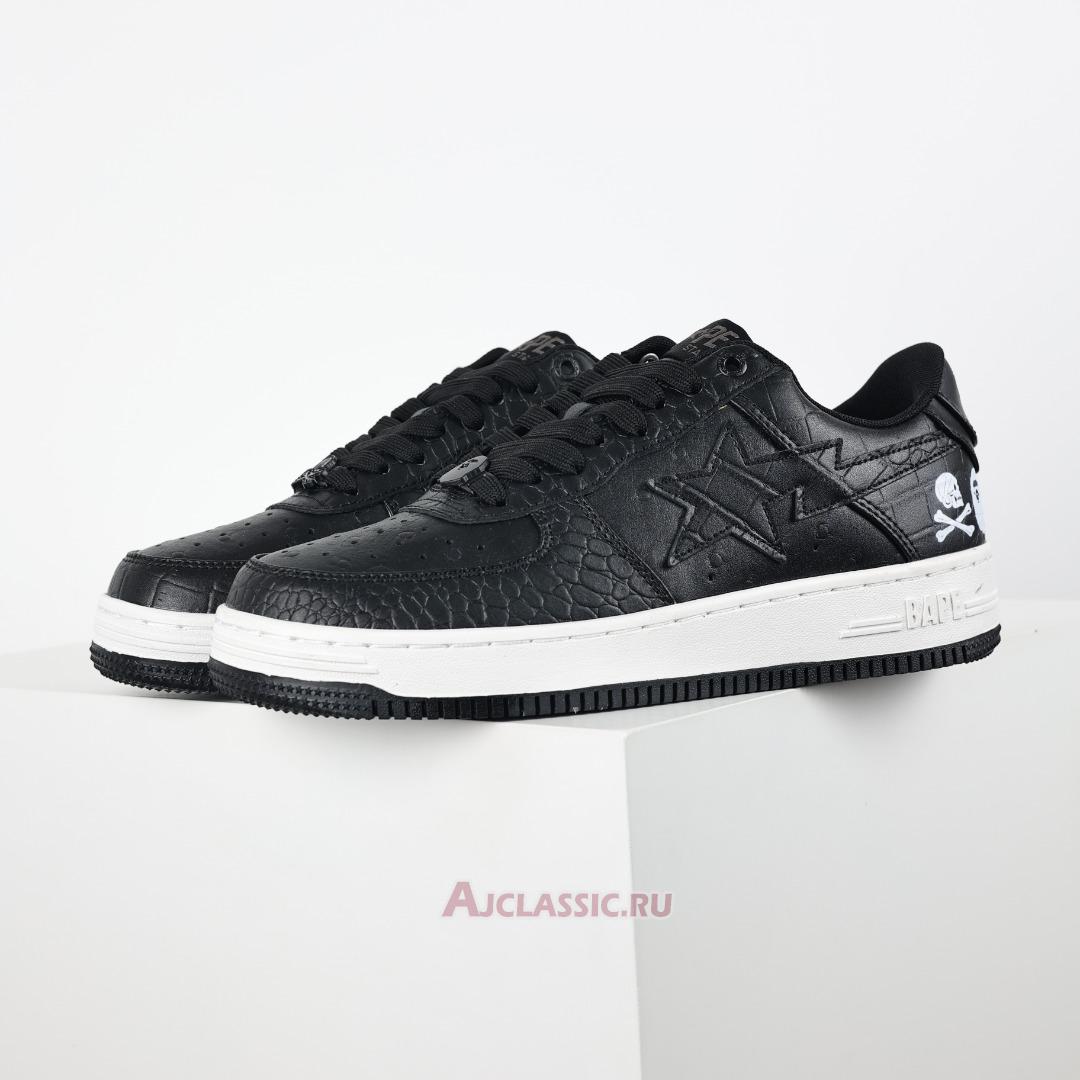 New Neighborhood x A Bathing Ape Bapesta "Black Crocodile & Ostrich" 1J23-191-901-BLCK Shoes