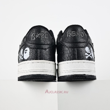 Buy Neighborhood x A Bathing Ape Bapesta Black Crocodile & Ostrich Black 1J23-191-901-BLCK Quality Reps Replicas Shoes