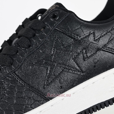 Buy Neighborhood x A Bathing Ape Bapesta Black Crocodile & Ostrich Black 1J23-191-901-BLCK Quality Reps Replicas Shoes