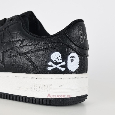 Buy Neighborhood x A Bathing Ape Bapesta Black Crocodile & Ostrich Black 1J23-191-901-BLCK Quality Reps Replicas Shoes