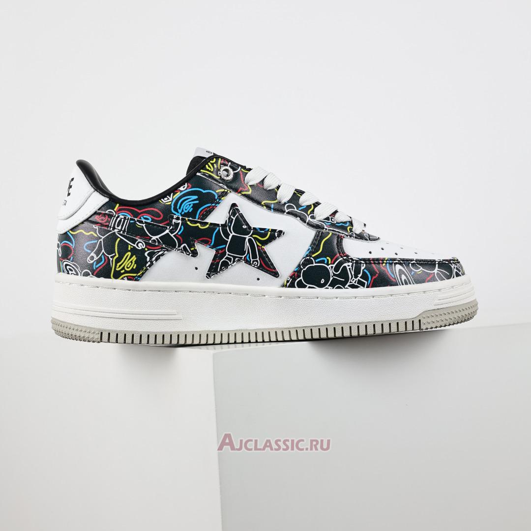 New Medicom Toy x A Bathing Ape Bapesta Low M2 "Be@r Camo - Black" 1H73191913-BLK Shoes