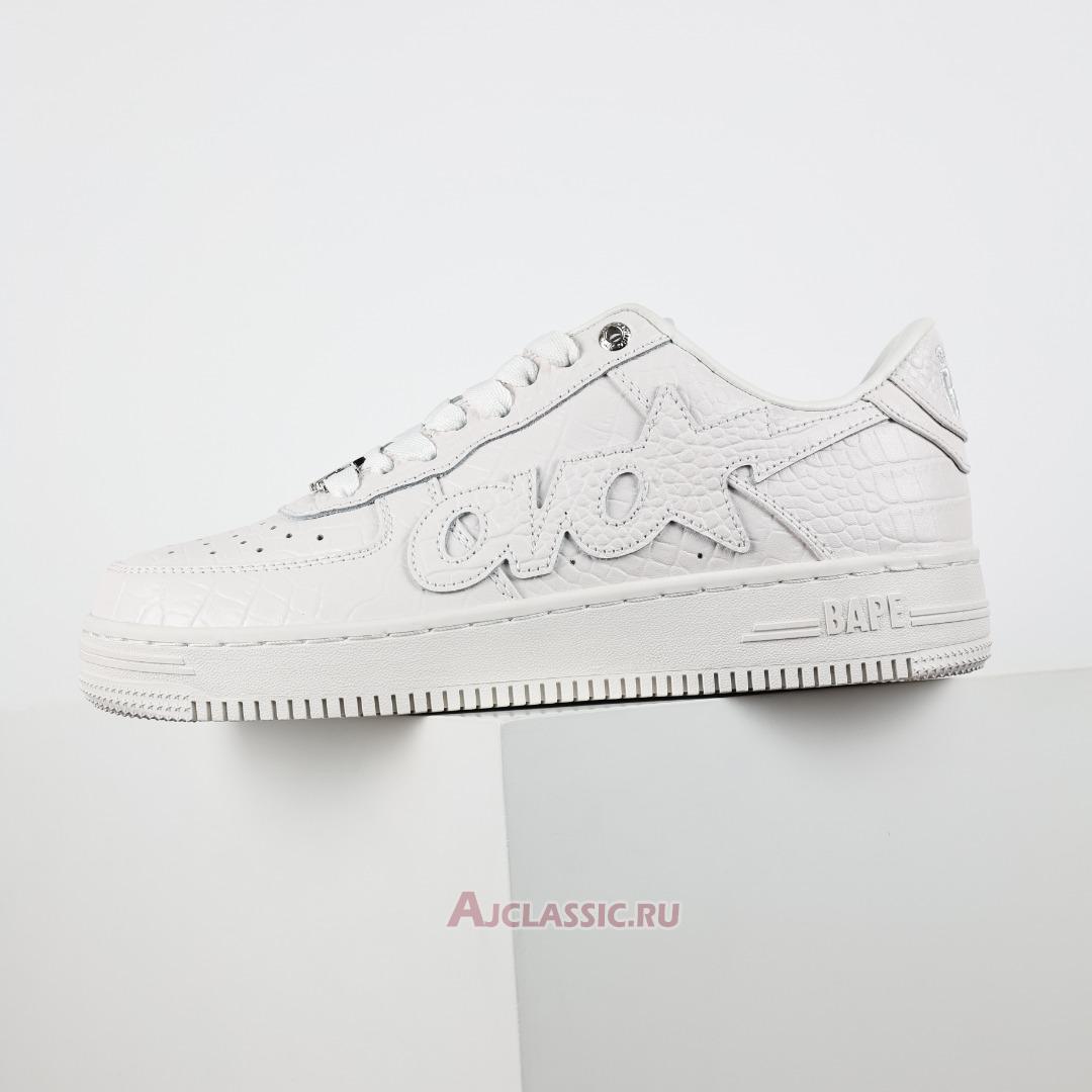 New OVO x A Bathing Ape Bapesta "Off-White Black" 1K80191303-WHT-2 Shoes
