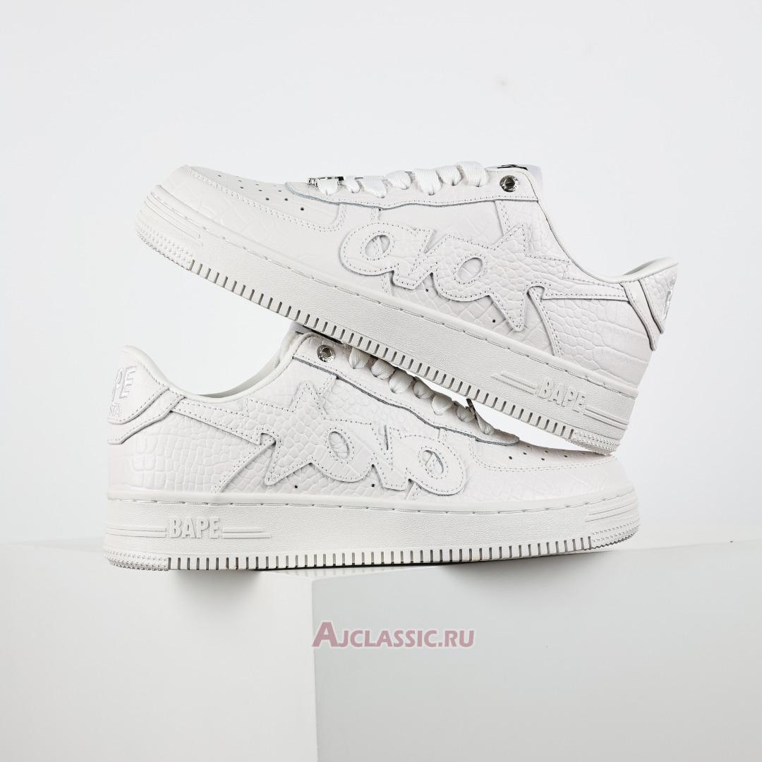 New OVO x A Bathing Ape Bapesta "Off-White Black" 1K80191303-WHT-2 Shoes