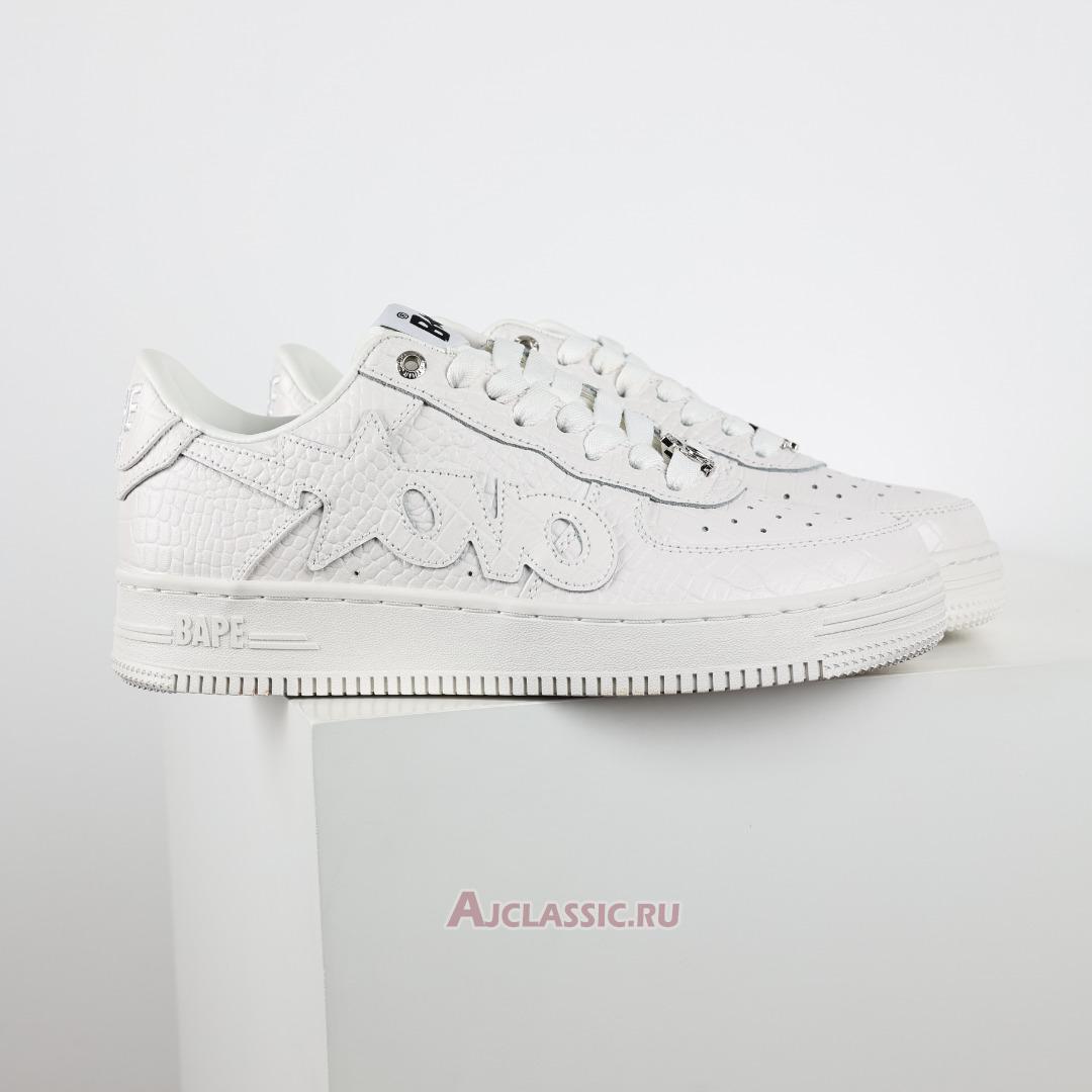 New OVO x A Bathing Ape Bapesta "Off-White Black" 1K80191303-WHT-2 Shoes
