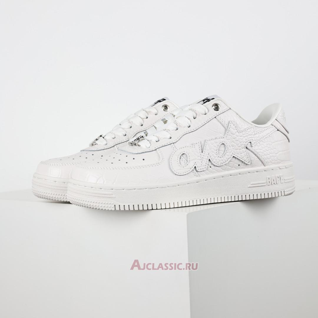 New OVO x A Bathing Ape Bapesta "Off-White Black" 1K80191303-WHT-2 Shoes