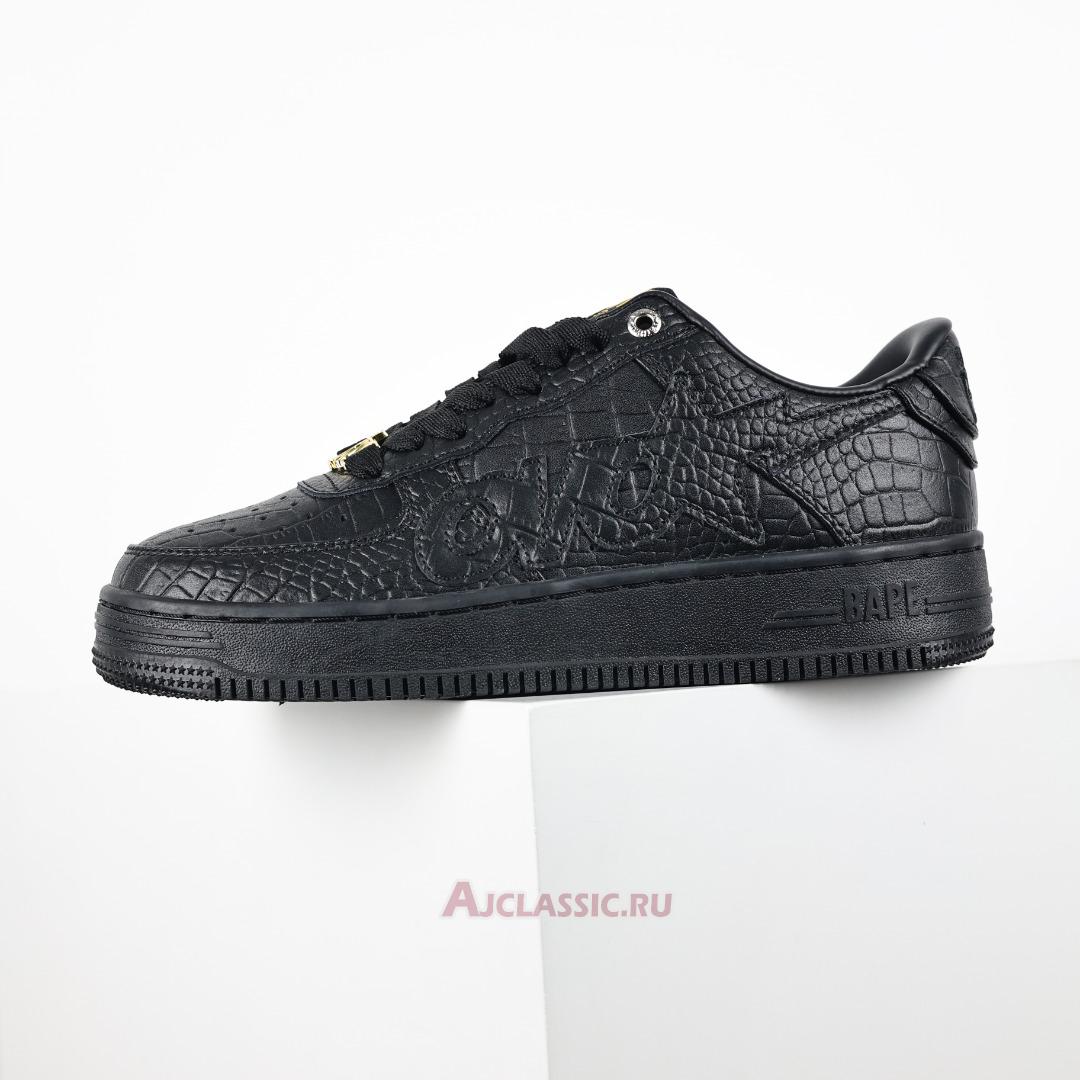 New OVO x A Bathing Ape Bapesta "Black Gold" 1K80191303-BLK-2 Shoes