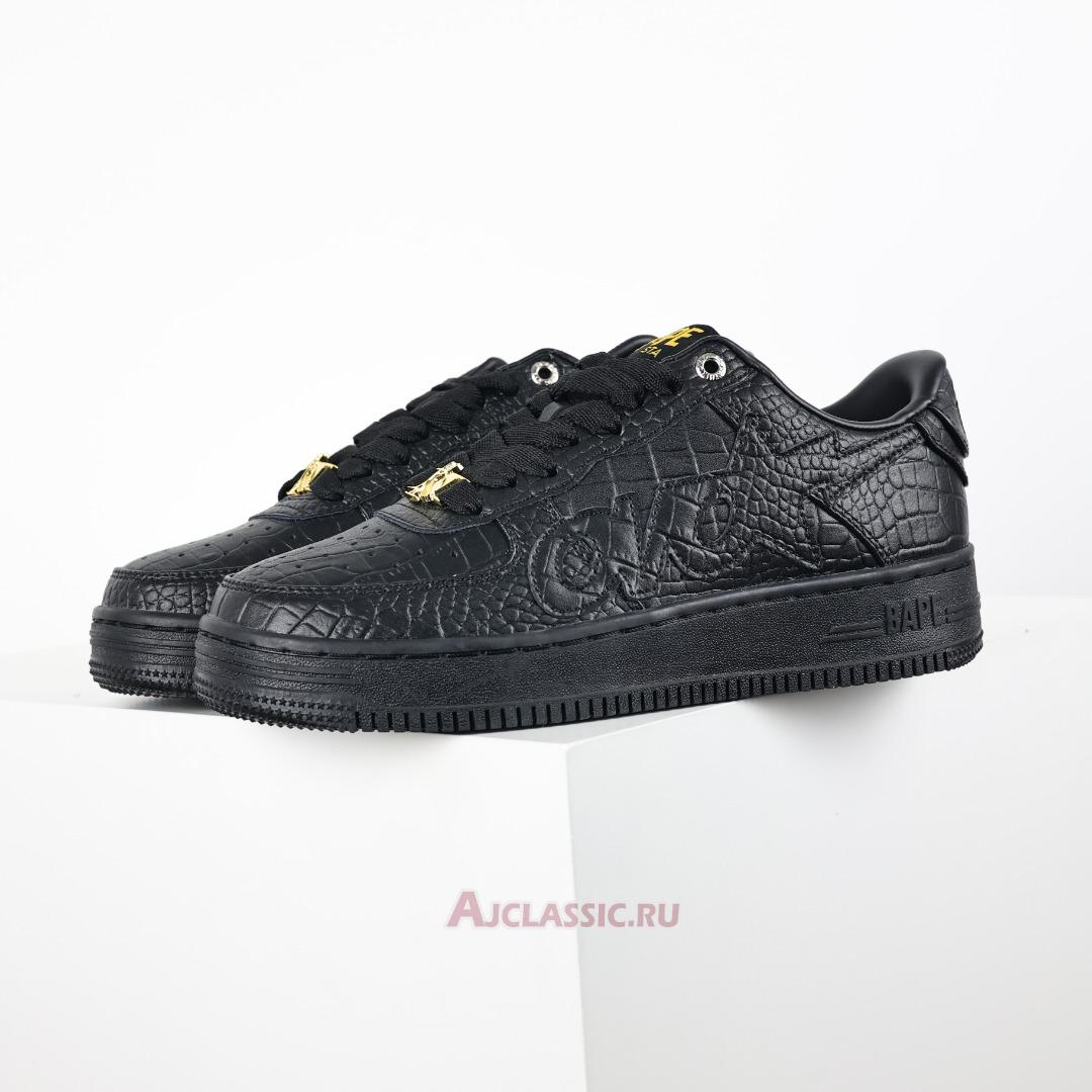 New OVO x A Bathing Ape Bapesta "Black Gold" 1K80191303-BLK-2 Shoes