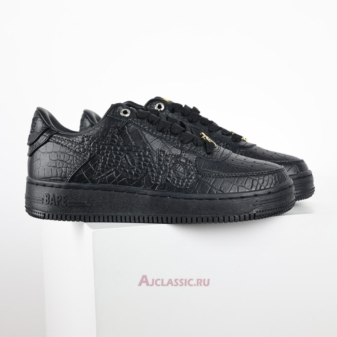 New OVO x A Bathing Ape Bapesta "Black Gold" 1K80191303-BLK-2 Shoes