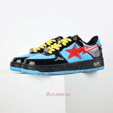 Buy A Bathing Ape x Marvel Comics BapeSta Low Black Blue Blue 001FWI731907 Quality Reps Replicas Shoes