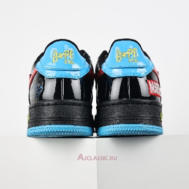 Buy A Bathing Ape x Marvel Comics BapeSta Low Black Blue Blue 001FWI731907 Quality Reps Replicas Shoes
