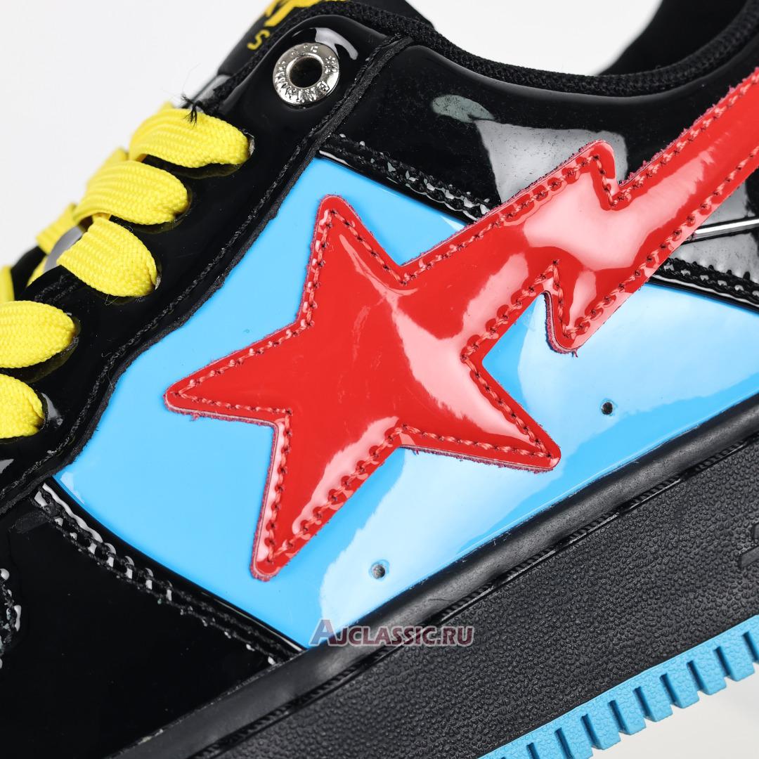 New A Bathing Ape x Marvel Comics BapeSta Low "Black Blue" 001FWI731907 Shoes