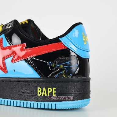 Buy A Bathing Ape x Marvel Comics BapeSta Low Black Blue Blue 001FWI731907 Quality Reps Replicas Shoes